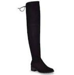 Unisa Unmaury Black Faux Suede Over-the-Knee Boots Women's Size 7M